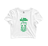 I Am Cute  - Sukhiaatma Unisex Graphic Printed White Crop Top